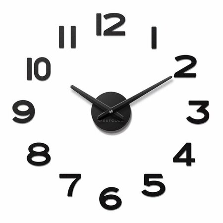 WESTCLOX WALL CLOCK MDRN BLACK 20in. 33324